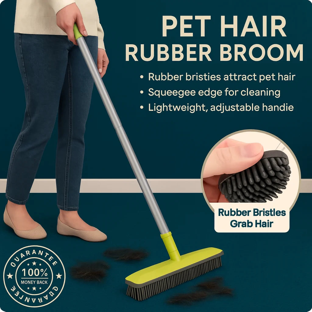 Pet Hair Removing silicone floor brush
